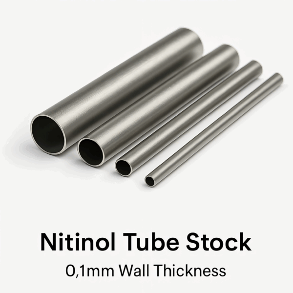 Ultra-thin nitinol tube stock with 0.1mm wall thickness for medical and industrial use